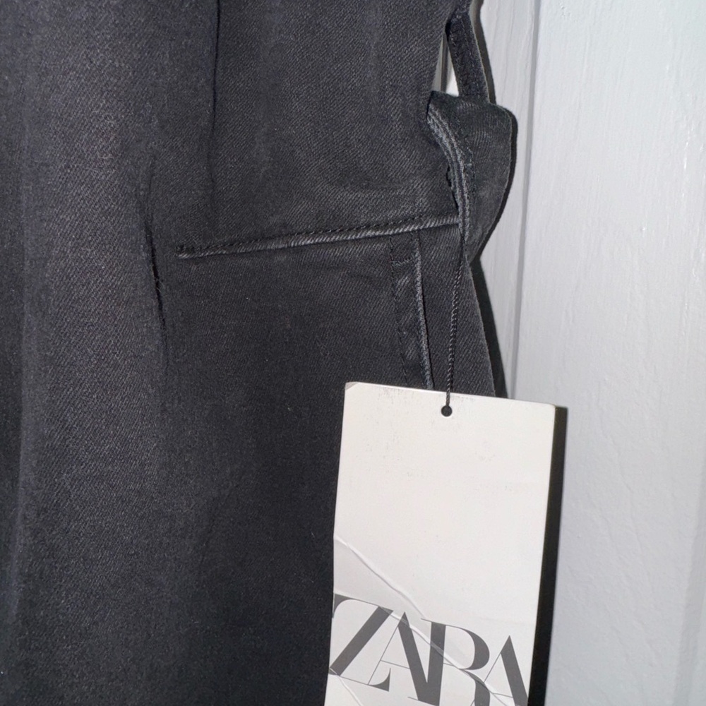 Zara Black Denim Dress - Picture 7 of 8